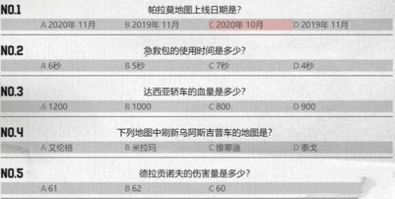 pubg重返故地问题对应答案大全-pubg重返故地问题有哪些