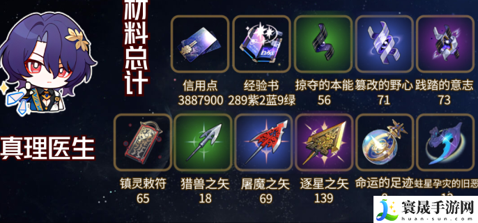 崩坏星穹铁道1.6真理医生培养材料是什么-真理医生培养材料介绍攻略