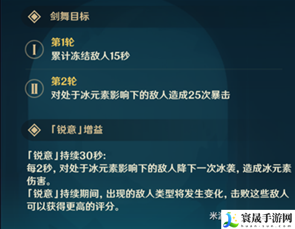 原神4.3神念锐意旋步舞第三关怎么满分过-凛冽严寒的掠影满分攻略