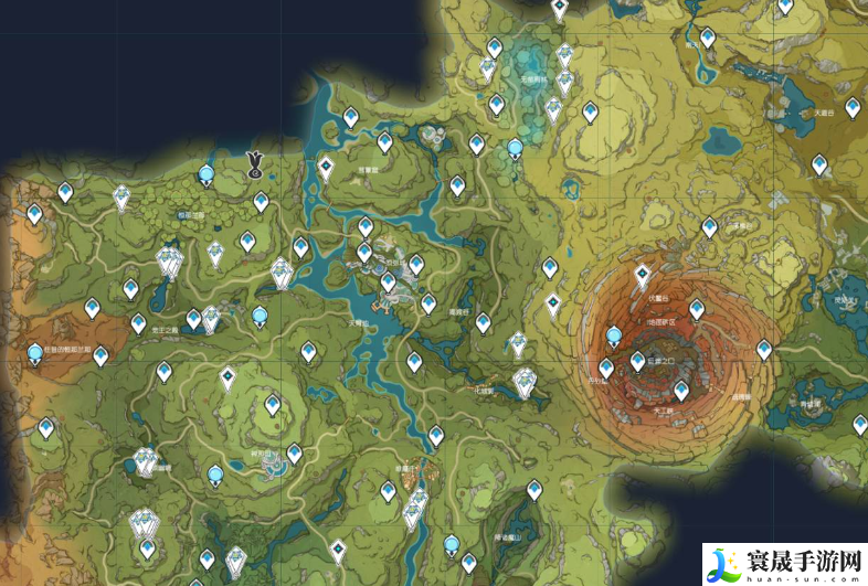 原神劫波莲采集点-劫波莲分布